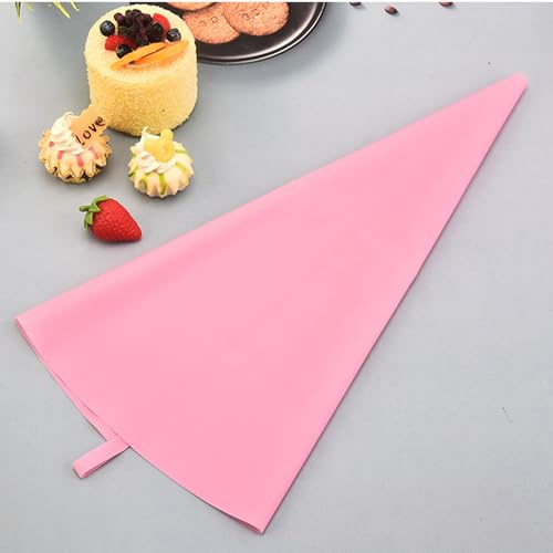 Silicone Pastry Bags Set, 2 Pack of 18 inch Reusable Icing Piping Bags, Baking Supplies for Cookies Chocolate Cupcake, Icing Cream Frosting Bags, DIY Kitchen Tool