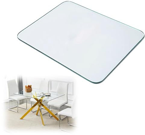 Tablero De Mesa De Cristal Templado Rectangular Cristales para Mesas Tablero para Escritorio, Transparente Vidrio Templado, Superficie De Mesa Cristal Templado, para Mesa Y Mesa Baja ( Size : 100x50cm