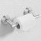HITSLAM Brushed Nickel Toilet Roll Holder Wall Mounted, Double Post Pivoting Toilet Paper Holder, SUS304 Stainless Steel Toilet Tissue Holder, Toilet Accessories for Bathroom, Kitchen, Washroom