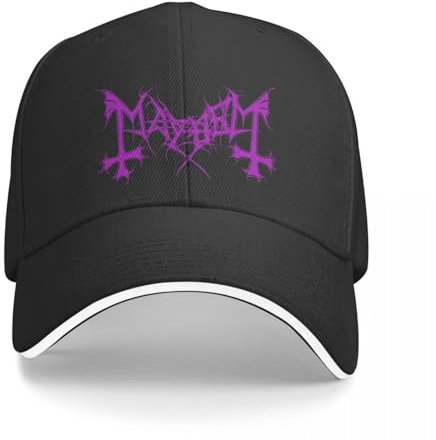 QFLLQLFF Basecap Mayhem Band Logo Purple Edition Cap Baseball Cap Mann Caps Caps Herren Damen