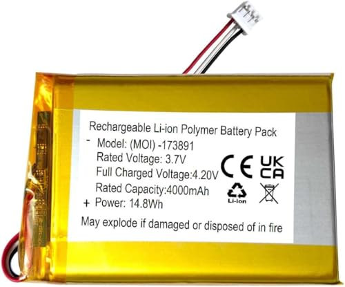 XINLANTECH 4000 mAh 3,7 V Akku Ersatz für HelloBaby HB6550/ HB6560 5 Zoll-Bildschirm / HB6081 5,5 Zoll-Bildschirm / HB6250 Plus 6 Zoll Bildschirm Video Babyphone Batterie