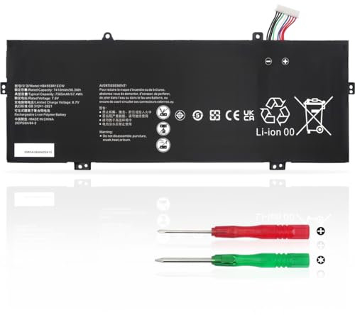 KXRSII HB4692Z9ECW-41 Batería para Honor MagicBook 14 (2019 AMD), Huawei Matebook D 14 (2020) MateBook 14 KLV-W19 KLV-W29 KL-W19 KL-W29 Nbl-WAQ9R Nbl-WAQ9RP HB469229ECW-41 56Wh