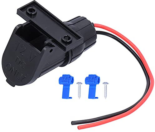 Zohisin - Soporte para encendedor de cigarrillos (12 V, 10 0 x 6 0 x 5 cm, toma de mechero hembra con soporte de plástico, para coche, moto, 12 V, 12 V, 12 V)