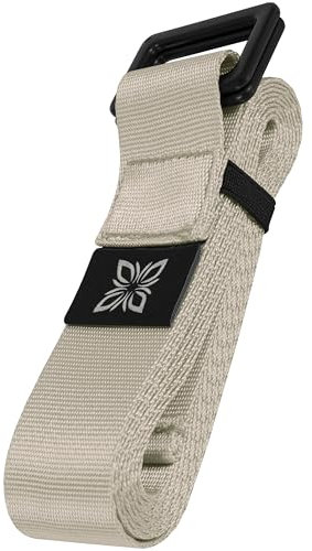 OMNANA® EXtend™ Yogagurt 2,5m x 4cm – Yoga Gurt mit Schiebeschnalle aus Metall – Weich & hautfreundlich – Perfektes Yoga Zubehör für Dehnung & Stretching