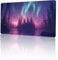 Lila Mauspad, Polarlicht Gaming Mauspad XXL 100 x 50 cm Mousepad, Rutschfeste Gummibasis Schreibtischunterlage, Vernähte Kanten Mauspad Groß, Wasserdicht Mauspad für PC Home Office Geschenk T-7366