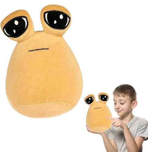 22cm Pou Plush, Alien Pou Plüschtier, My Pet Alien Pou Plüschspielzeug, Plüshies Stofftier Deko, Geburtstag Weihnachten Wahl für Jungen Mädchen