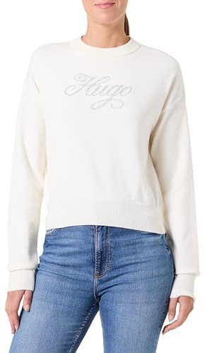 Hugo Women's Slogix_b Knitted_Sweater, Open Miscellaneous, S