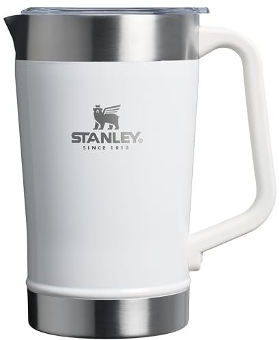 Stanley Stay-Chill Jarra de 64 onzas | Jarra para agua fría, cerveza y bebidas con tapa | Contenedor duradero de gran capacidad para bebidas con asa | Acero inoxidable aislado | Sin BPA | Brillo