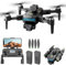 OBEST Drone GPS con Fotocamera 4K, Quadricottero WiFi RC con Motore Senza Spazzole, Meno di 249 Grammi, Longevità, Prevenzione Degli Ostacoli a 360°, 2 Batterie, adatto per Principianti