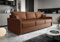 Friderik Ledersofa Avanti DL – Echtleder Couch mit Schlaffunktion & Bettkasten – XL Sofa 230 cm – Naturleder Madras, Klassisches Design, Komfortabel & Robust (Cognac)
