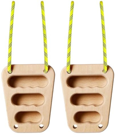 Holz Hangle - Rock Climbing Dritter | Kletterfunktion | Trainingsset Board | Fingertrainer | Glatter Fingerschmelzer für Zuhause Outdoor Gym Fitness Männer Kletterer