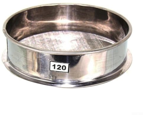 304 Setaccio in acciaio inossidabile 20CM Wide Powder Screening Mesh per medicina cinese Farina Riso Sesamo Pearl Powder Laboratory Sampling(120 #)