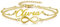 JSDDE Bracelet de Cheville Personnalisable Nom en Acier Inoxydable pour Femme Fille Bracelet Cheville Chaîne avec Charm Infini 2 Couches Personnalisé Initiales Lettres Identification Bijoux (Or)