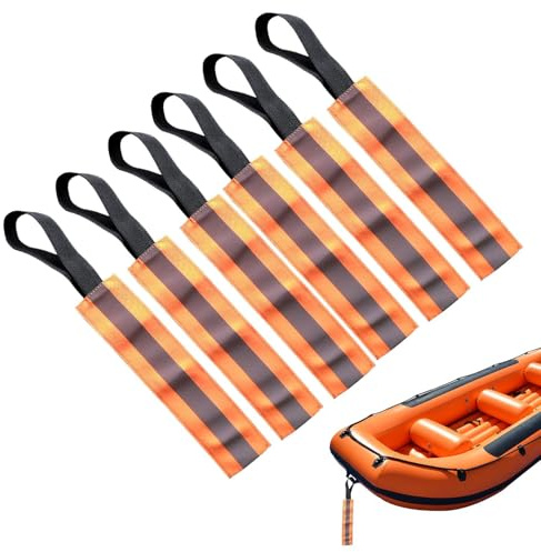 Hiemible Boot Sicherheits Fahne - Flagge Für Lkw Ladung - 6 Stück reflektierendes Bandzubehör für Wagen Fahrrad Boot Liegerad Reise Motorrad Kajak ATV Outdoor Sichtbarkeit