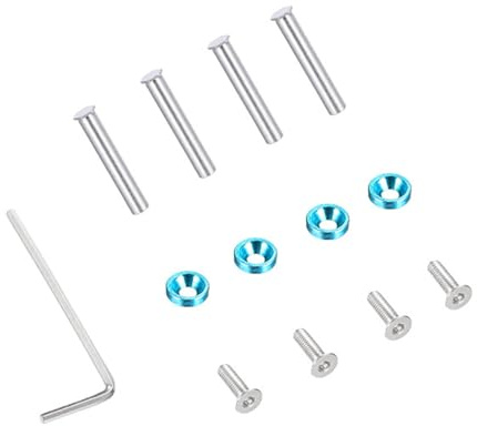 JUJUFREE 4 Stück Computer-Gehäuselüfterschrauben, komplettes Set Mutter für PC-Gehäuse, Grafikkarte, Kühler, Lüfter