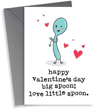 Big Spoon Little Spoon Cute Valentine's Day Card
