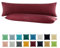 SHC by BaSaTex 2er Pack Jersey Kissenbezüge Kissenhüllen | Kopfkissenbezug aus 100% Baumwolle | 40x145 cm Seitenschläfer Kissenbezug | Farbe Bordeaux Rot