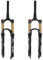 BOLANY Fahrrad-Federgabel, MTB-Fahrrad, Magnesium-Legierung, Federgabel vorne 26/27,5/29 Zoll, 120 mm, gerader Lenker und konische Lenkrad-Luftgabel (manuelle Verriegelung – Fernverriegelung)