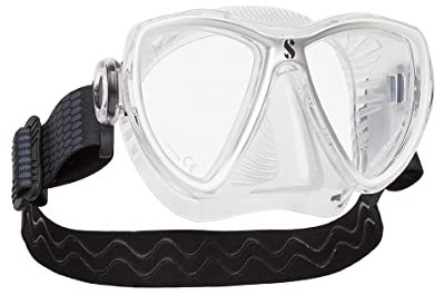 SCUBAPRO Synergy Mini Tauch- und Schnorchelmaske für schmale Gesichter, Farbe:grau/Silber