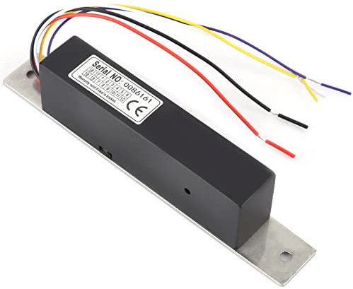 Sonew Serrures électromagnétiques de 12V / 24V, rétroaction magnétique électrique de signal d'accès de contrôle d'accès de serrure d'Alluminum pour la porte en verre/porte en bois