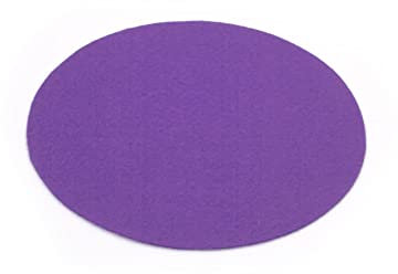 Primaflor - Ideen in Textil Event-Teppich Hochzeitsteppich Podium Rund, Flieder, 2,00m Durchmesser, Schwer Entflammbar, Weihnachtsbaum-Decke, Teppich, Stehtisch-Unterleger