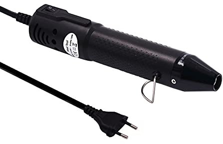 mofa Mini Heißluftpistole Elektrische 150W Mini Shrink Heat Tool Embossing Heat Tool Mini Heißluftfön DIY Werkzeug (Schwarz)