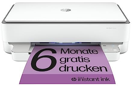 HP ENVY 6020e Multifunktionsdrucker, 3 Monate gratis drucken mit HP Instant Ink inklusive, HP+, Drucker, Scanner, Kopierer, WLAN, Airprint