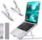 Nestling Laptop Stand, 6 Level Height Adjustable, Aluminum Ventilated Cooling Macbook stand Laptop Riser, Silicone Non-slip Notebook Riser Mount 10-17''
