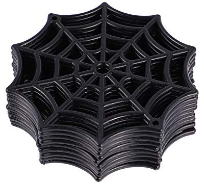 Healifty Spinnennetz, Kunststoff, Schwarz, 50 Stück