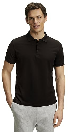 FALKE Herren Polohemd Basic Polo Shirt Piqué M Pl Baumwolle weich hautfreundlich bequem sehr leicht 1 Stück, Braun Brown 5930, M
