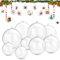 Befüllbare DIY Christbaumkugeln 25 Stück Durchsichtige Kunststoffkugeln Mehrzweck Weihnachtskugeln Dekokugeln Durchsichtig für Weihnachten Neujahr Dekorationen