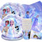 60 pezzi decorazioni di compleanno ELSA, stoviglie Regina delle Nevi, piatti regalo di compleanno Frozen, tazze, tovaglioli di carta (20 persone)