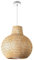 Paco Home Deckenlampe Bambus Hängelampe Korb Boho Lampe Esszimmer Ø42cm Wohnzimmer Hängend Rattan Natur Küche Vintage E27 Retro 1,5m Textilkabel