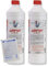 DEWEPRO-Set: SANIT RohrBombe (3066) - 2 Flaschen à 1000ml - Der alternative Rohrreiniger - säurefrei löst er Verstopfungen, insbesondere verursacht durch Haare - inkl. 1 St. DEWEPRO® Single Scrubs