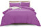 MOONLIGHT20015 Single Duvet Cover Purple Solid Soft Single Bedding Duvet Cover Set with 1 Matching Pillowcase