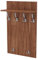 AKKE Garderobenpaneel Wandgarderobe Mit Ablage Wandpaneel Garderobe PVC Maxi Hellgrauer Graphit 120cm x 60 cm