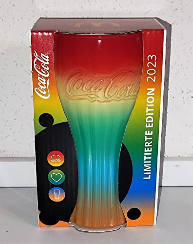 AngiesStrickZauber RegenbogenGlas/Mc Donald's / 2023 / NEU/Sammelglas/Coca-Cola/Deutschland / / Glas/Gläser/Limitierte Edition /, Mehrfarbig