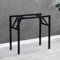 Pied de Table en Métal Pliable,Support Portable Pieds de Meubles Jambes Lourdes,Pieds de Table à Manger Cadre de Rectangulaires Pieds Bureau,Charge 150Kg,avec Vis (98x50x73cm,Black)