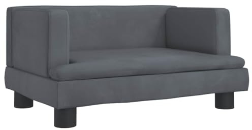 vidaXL Hundebett Dunkelgrau 60x40x30 cm Samt