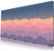 Violette Schreibtischunterlage mit niedlichen Wolken, Kawaii, großes Gaming-Mauspad, erweitertes Mauspad, Tastatur-Pad, XXL-Mauspad, niedliches Schreibtischzubehör für Mädchen, Frauen,