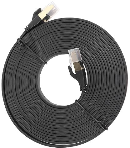 Bewinner 5m Cat 8 Ethernet Cable, 16.4ft 40Gbps Professional Internet Cord, RJ45 Crystal Head Category 8 Network Cable with Flat Design, Double Shield for PC