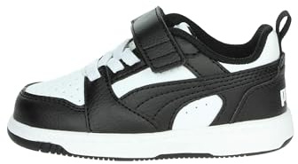 PUMA Kinder Rebound V6 Low Sneakers 24, White Black