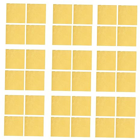 FRCOLOR 200pcs Candy Gold Foil Wrapping Paper Gold Tin Foil for Birthday Wedding Party Favors
