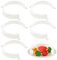 Landical 6 Pcs Plate Guard for Eating Spill Proof Food Guard One Handed Adaptive Equipment for Elderly Disabled Handicapped Parkinson Scooping Food, Fits Most 9 to 12 Plates(Translucent)