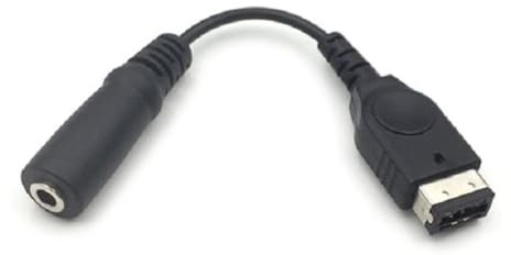 WsjiaboFux Schwarzes 3,5-mm-Kopfhörer-Adapterkabel, für Gameboy Advance für GBA-SP Kabel, Game Boy Advance, Zubehör