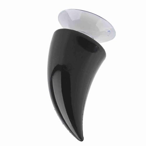 Motorradhelm Teufel Dämon Horn mit Sauger Dekoration Zubehör Helm Teufel Horn Helm Teufel Horn Motorradhelm (Rot)