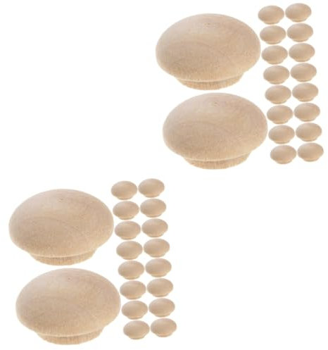 OUNONA 200 Stück Buche Treppenabdeckung Dekorstopfen Bohrloch Abdeckkappen Lochkappen Holz