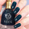 Glitter Blue Nail Polish - Flash Shinny Deep Blue Varnish - Quick Drying & Long Lasting - No Need Baking & Easy to Apply for Women