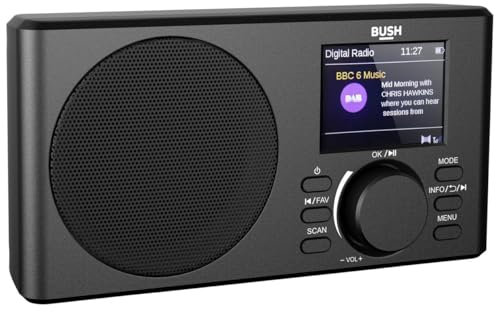 Bush Hampton Dab+ Portable Radio - Black