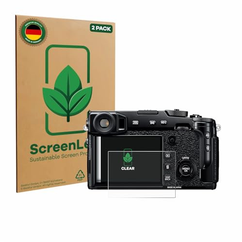 ScreenLeaf Schutzfolie für Fujifilm X-Pro2 | 2 Stück Transparenter Displayschutz Made in Germany Klare Displayschutz-Folie Kratzfest